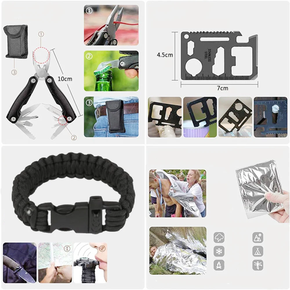 Набор для выживания в экстренных условиях и аптечка первой помощи