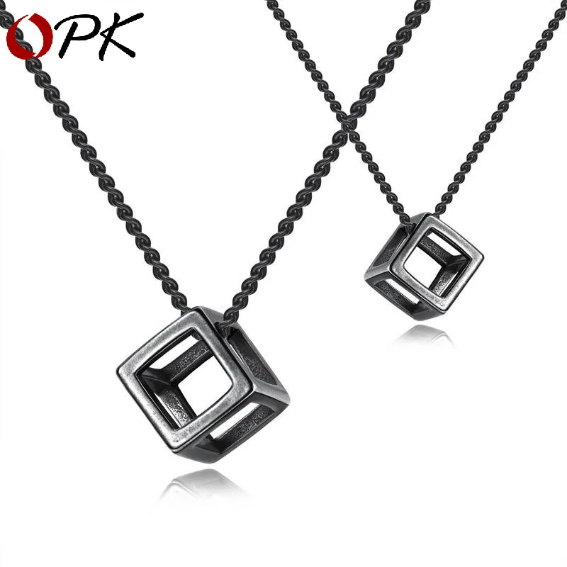 Модное мужское ожерелье OPK в европейском и американском ретро стиле простой