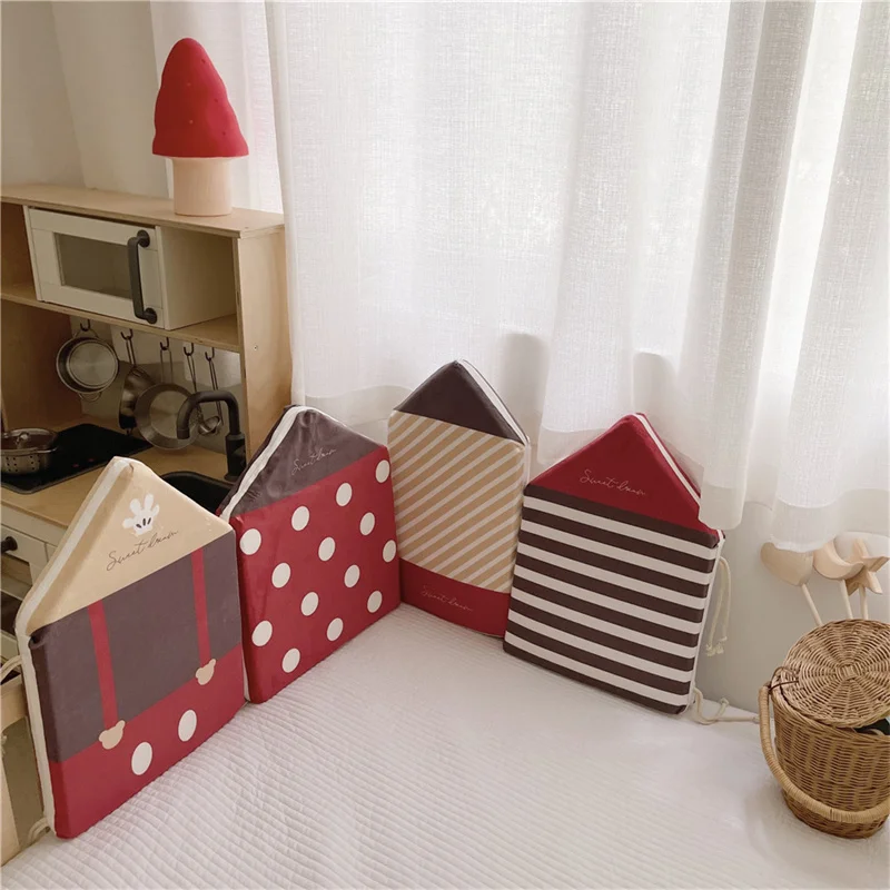 

Cute Cotton House Shape Crib Bumper Cushion Kids Room Decor Baby Bed Rail Bumper Nursery Anti-Collision Fence Cradle Safety Gift