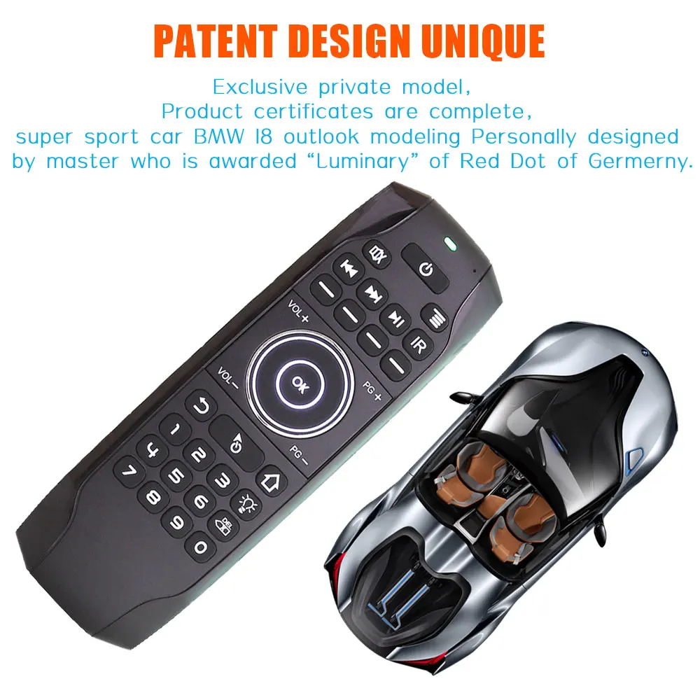 G7, английская, русская, с подсветкой, Fly Air mouse, гироскоп, ИК-обучение, Беспроводная мини-клавиатура, 2,4G, пульт дистанционного управления для Android tv BOX