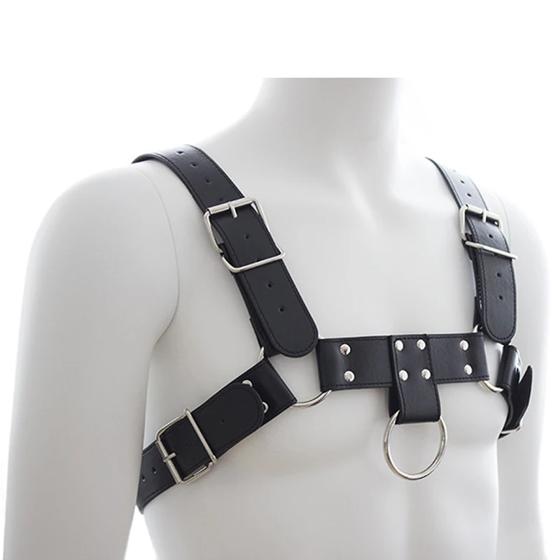 Новый бар мужской костюм диджея черный кожаный ремень для ночного клуба Gogo