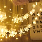 Рождественские украшения для дома Снежинка светодиодсветильник елочные украшения Рождественские подарки Новогодние украшения