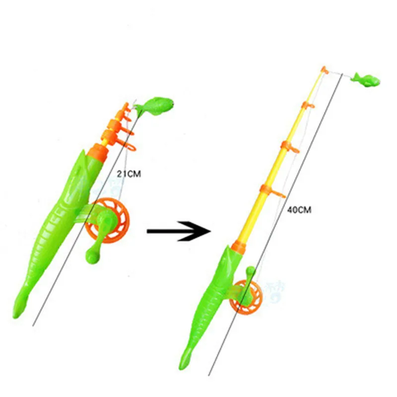 1 шт. рыболовные игры для детей 40 см Магнитная игрушка стержень пластиковый