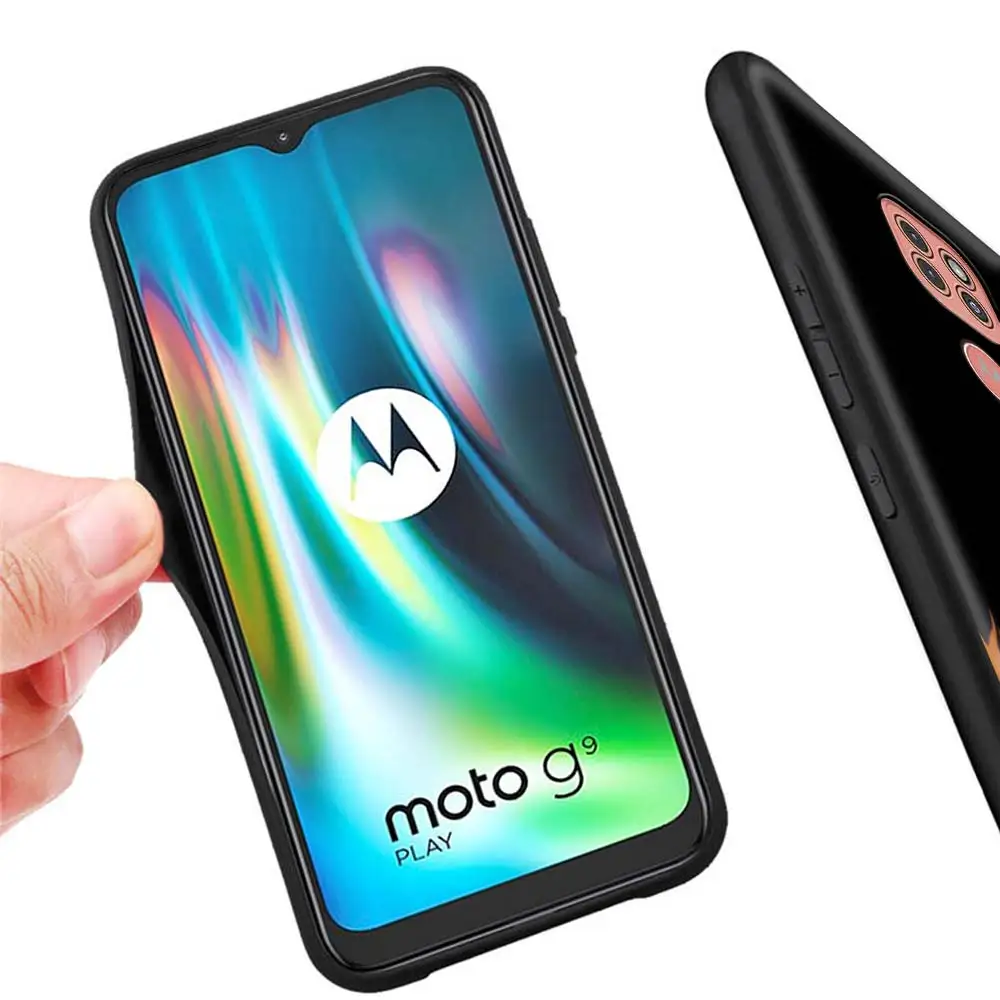 

Flame Pattern Soft Case For Motorola G8 Power Lite One Hyper Fusion E6s G 5G Stylus Edge G9 Play E7 Plus Silicone Cover