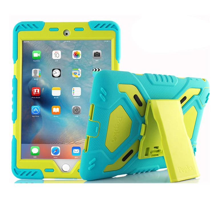 Чехол PePkoo для iPad 9,7,,, силиконовый чехол из поликарбоната, детский чехол для планшета с поворотом на 360, противоударный боковой Вертикальный чехол-подставка A1893 A1822
