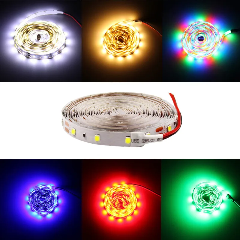 5 м/в рулонах водонепроницаемый rgb светодиодный неоновый светильник теплый белый синий красный зеленый светодиодный гибкий светильник лента адаптер 12 В