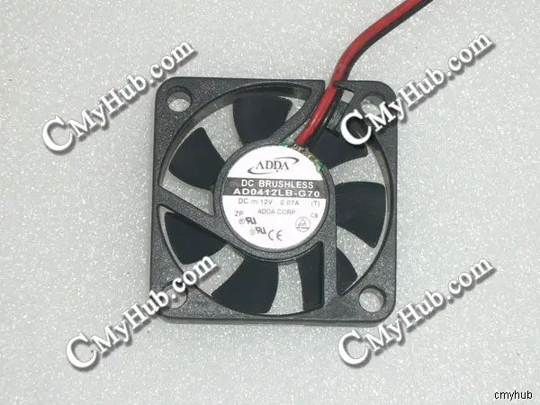 

New For ADDA AD0412LB-G70 T DC12V 0.07A 4010 40mm 4CM 40x40x10mm 2Pin 2Wire Cooling Fan