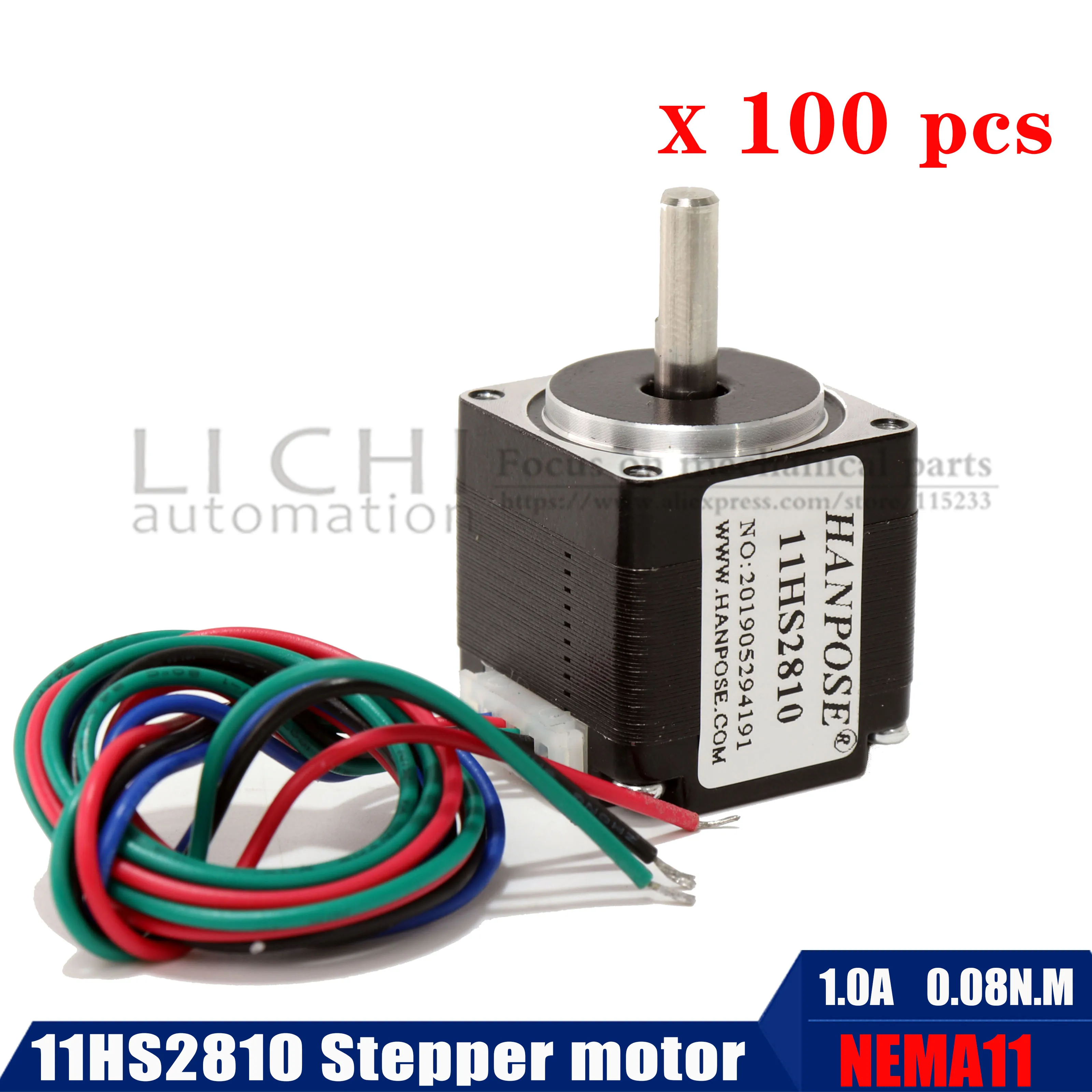 

100PCS for 3d Stepper Motor 28X28MM 11HS2810 1.0A Mill Laser Engraving New Stepper Motor 1.8 Degree