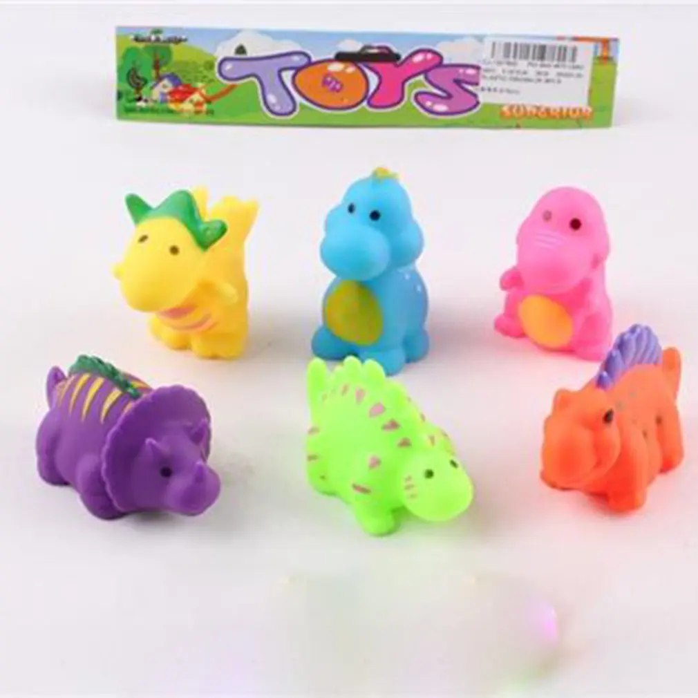 

6pcs Plastic Dinosaur Animal Models Toy Interactive Toy Development Toys Educational Learning Children's Gifts