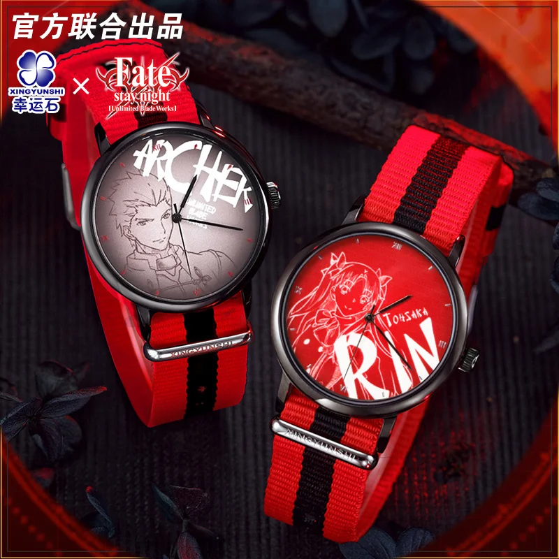 

[Fate Stay night] Archer Watch Anime FSN FGO Role Emiya Shirou Tohsaka Rin Fate Grand Order Cosplay Action figure Gift