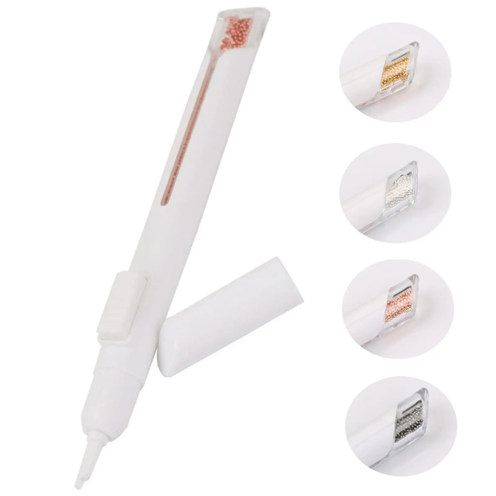 

0.8mm Steel Beads Picking Dotting Pen Pick up Caviar Manicure Nail Art Tool Pencil Pen Picker Nail Art Decoration Dotting Tool