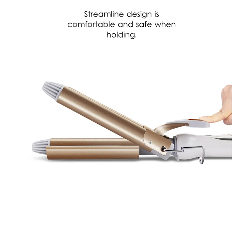 

Professional Hair Tools Curling Iron Ceramic Triple Barrel Hair Styler Hair Waver Styling Tools Hair Curlers Electric Curling