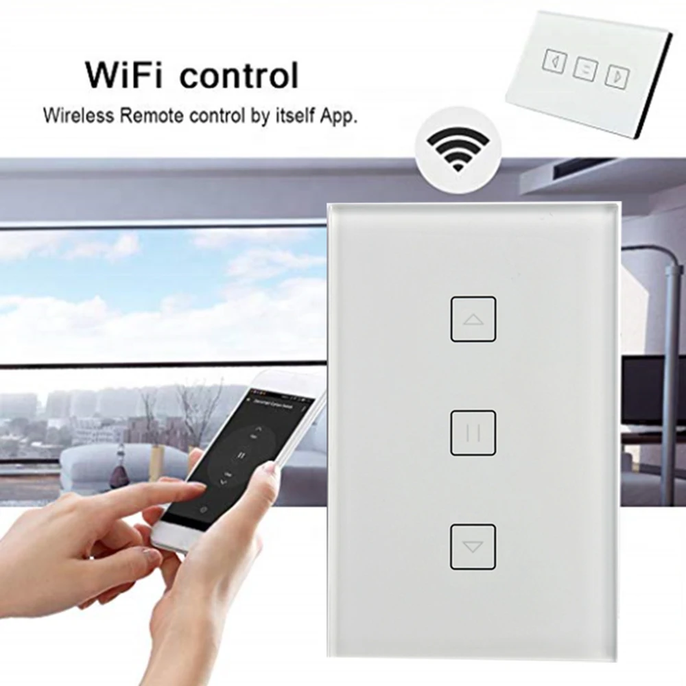 Wi-Fi умная штора переключатель стены затвора дистанционное управление для гаража электрические двери завальцовки затвора работа для Alexa Google Home IFTTT