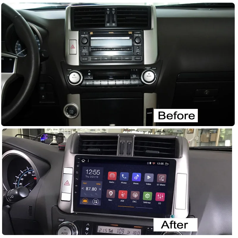 Автомагнитола на Android мультимедийный плеер система GPS-навигации для Toyota LAND CRUISER