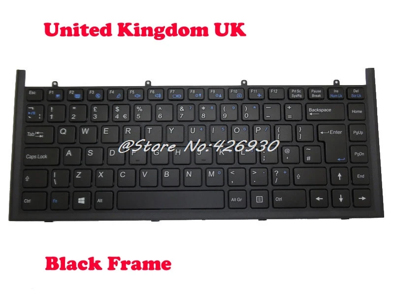 US SW Keyboard For CLEVO W840 WE840SU W840SN W840SU-T Belgium BE France Germany GR Korea KR Spain Swiss UK Latin LA images - 6