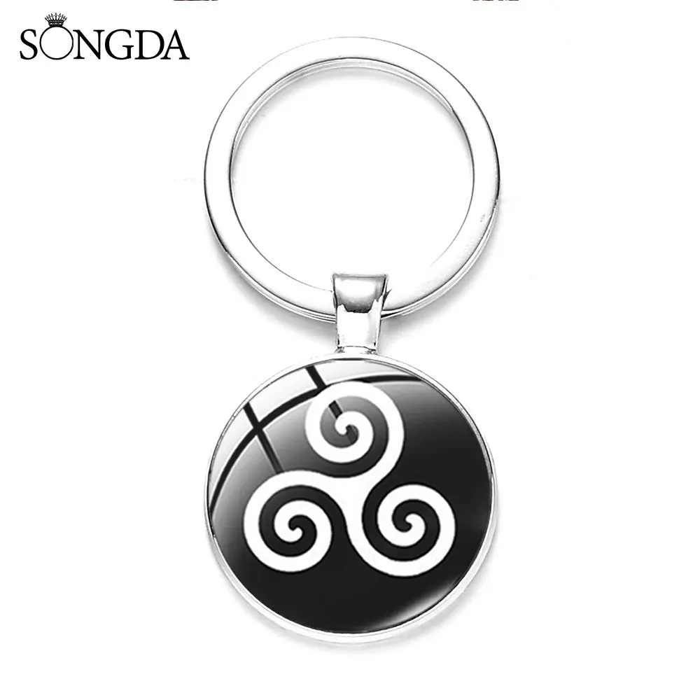 Подростковая икона волка Triskele Triskelion Allison серебро Селтика брелок искусство фото