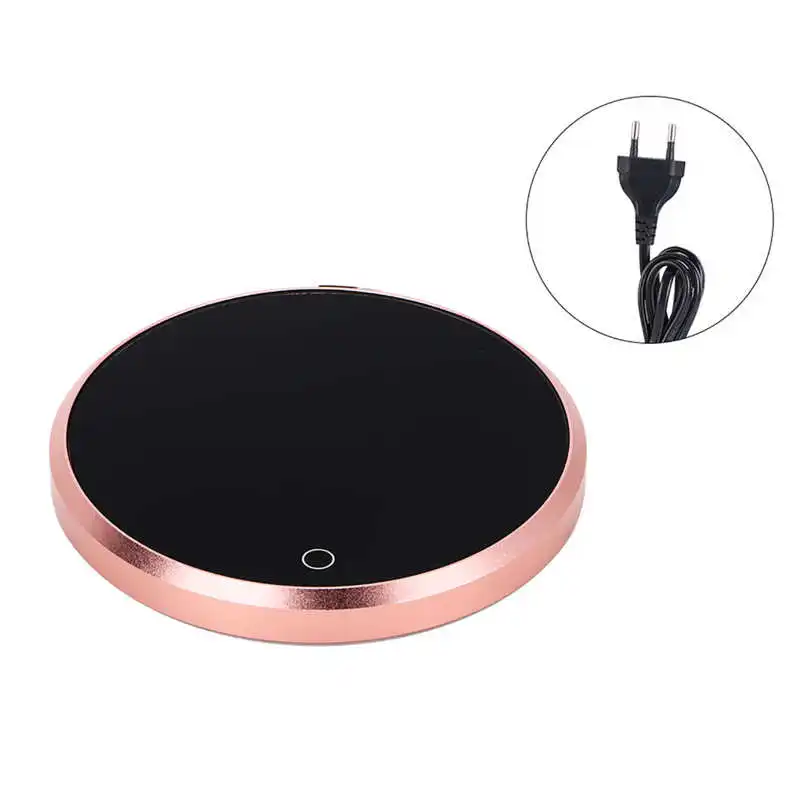 

Waterproof Touch Thermostat Heating Coaster Pad Electric Coffee Mug Warmer Gold