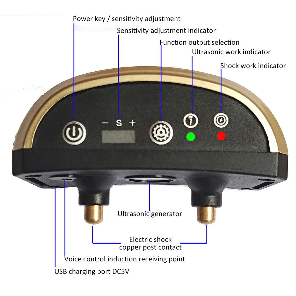Ошейник для собак антилай без лай с дистанционным управлением электрический
