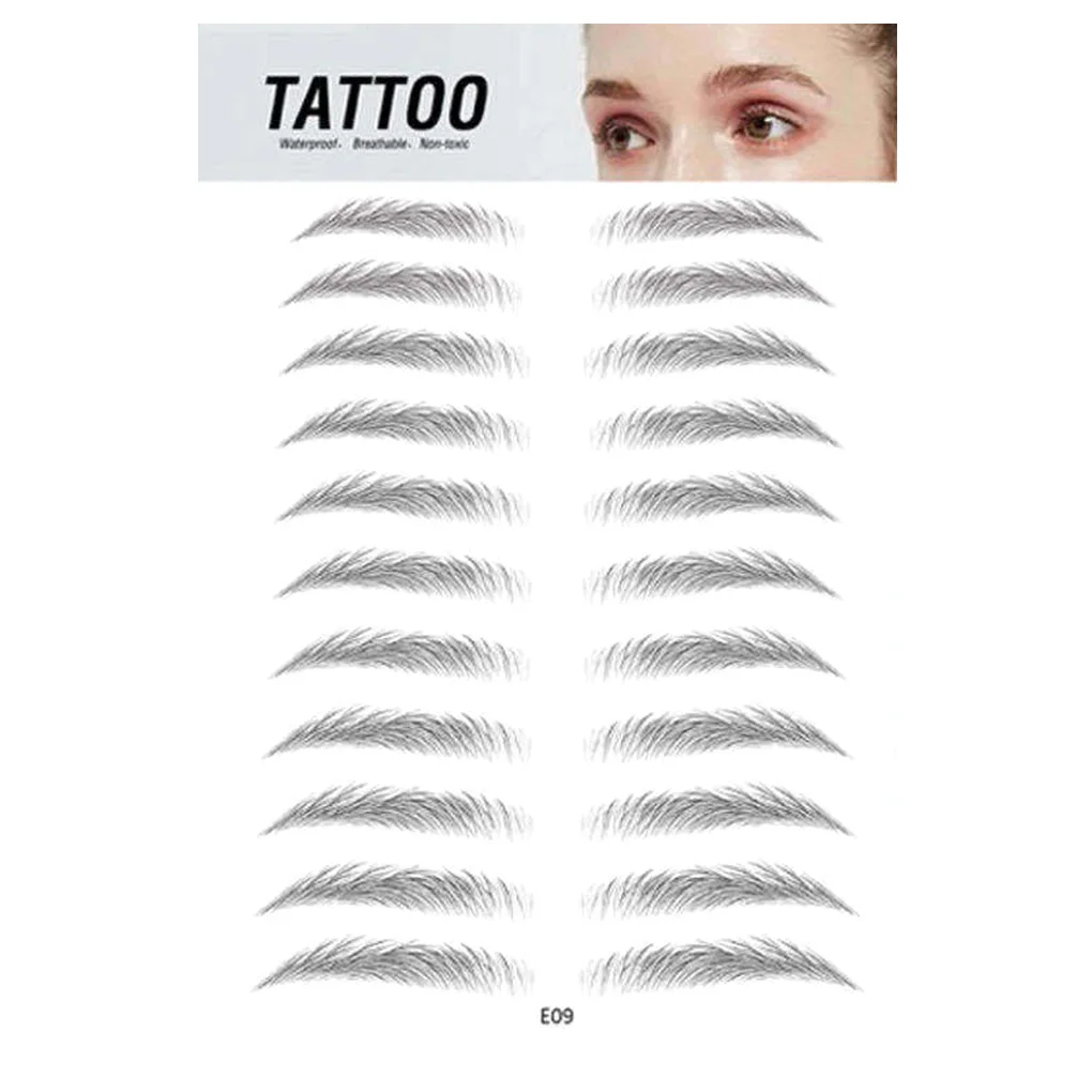 

Women 3D Eyebrow Sticker Tattoo Eye Brow Waterproof Stereo Decal False Eyebrow Decoration