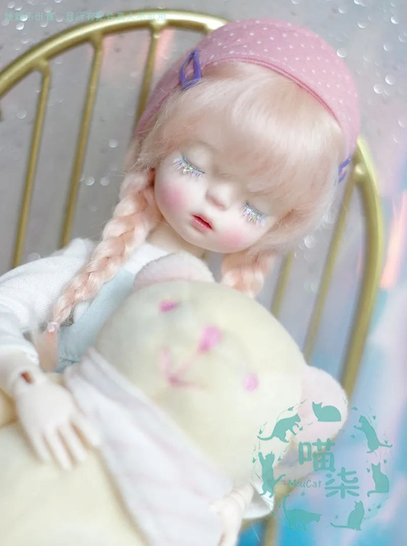 Bybrana BJD кукла с парик 1/3 1/4 1/6 1/8 1/12 из мохера Рождество красный цвет редиски, огромные косички из волос - Цвет: 2