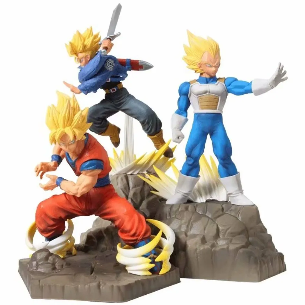 21 Cm Japão Anime Dragon Ball Z Son Goku Vegeta Trunks Super Saiyan Deus  Ação PVC Figuras Modelo Boneca Brinquedos Presentes Dos Miúdos - Escorrega  o Preço