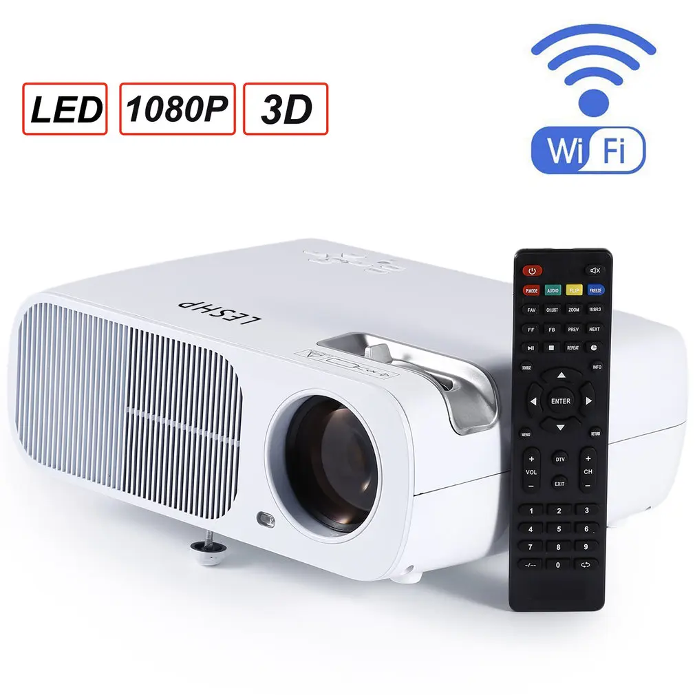 Проектор Full HD 2600 люмен 800x480 точек/дюйм HDMI светодиодный проектор для 1080P видео