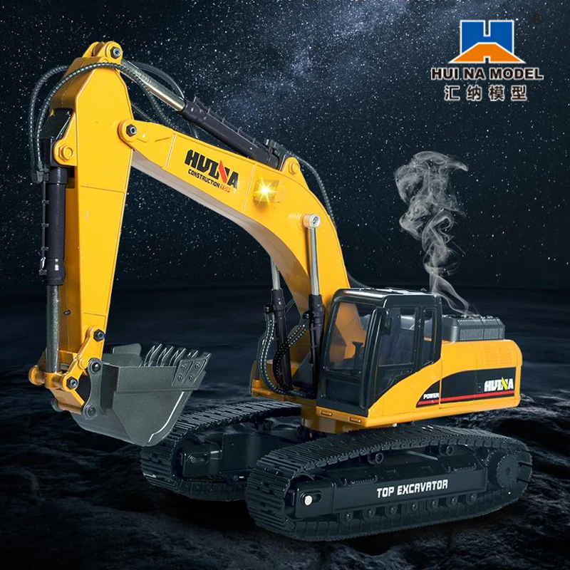 Радиоуправляемый экскаватор Huina 1580 полнолитой 23CH грузовик с дистанционным