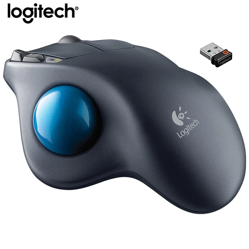 Мышь Logitech M570 Беспроводная оптическая эргономичная 2 4 ГГц 1000DPI | Компьютеры и офис
