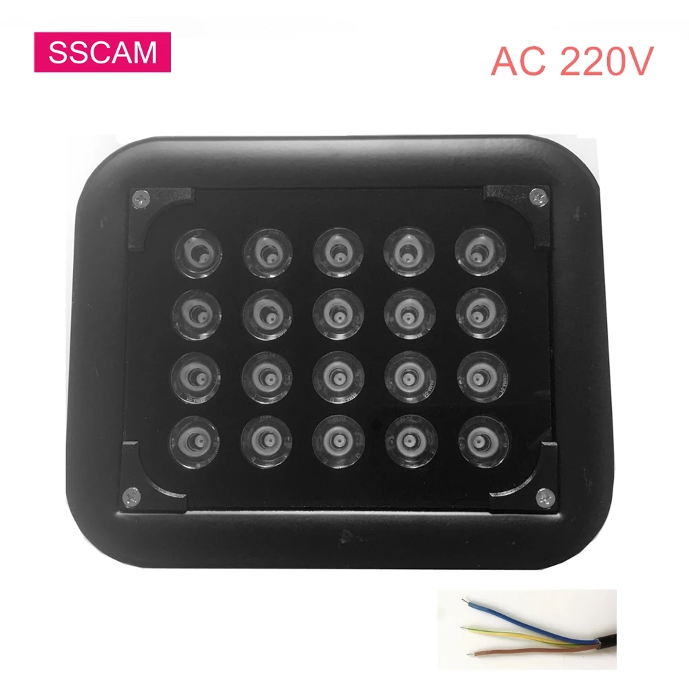 

AC 22V 20PCS Array Infrared IR Illuminatoring Lamp Led 45 90 degree Angle Leds Light for Home Security CCTV Camera System