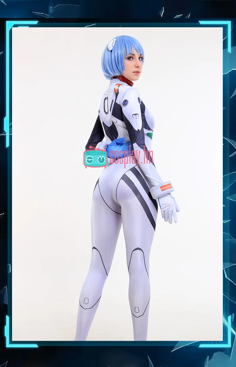 Аниме EVA Ayanami Rei Косплей Костюм битва Боди белый костюм униформа ПУ спандекс Новинка