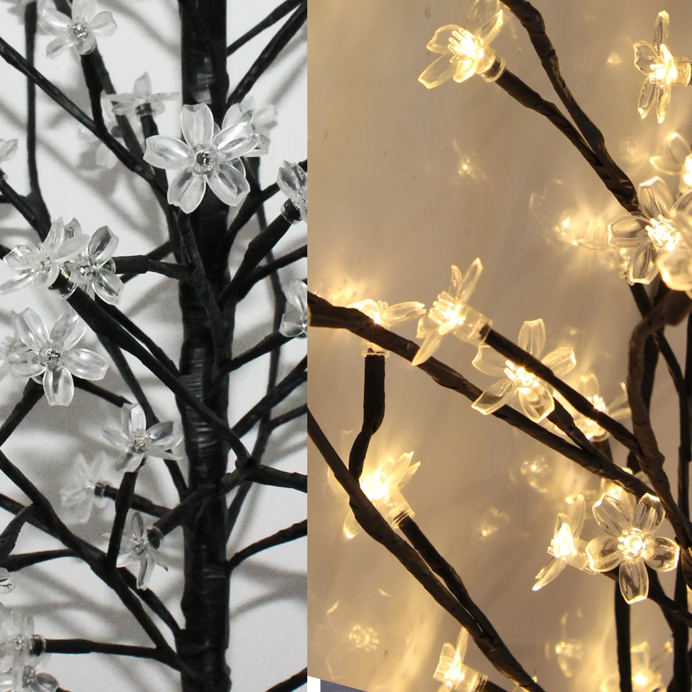 Водонепроницаемый светильник на солнечной батарее для вишневого дерева 1 5 м 104