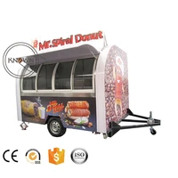 customized kn 290c coffee mobile kiosk food truck food trailer with free shipping by sea