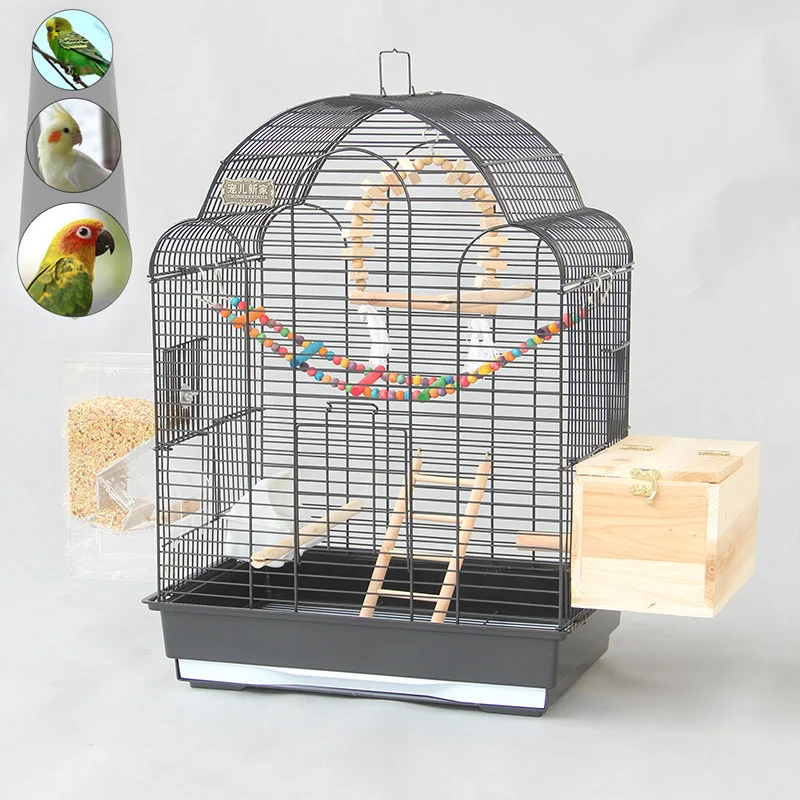 Металлическая искусственная черная Роскошная бутафория в виде попугая