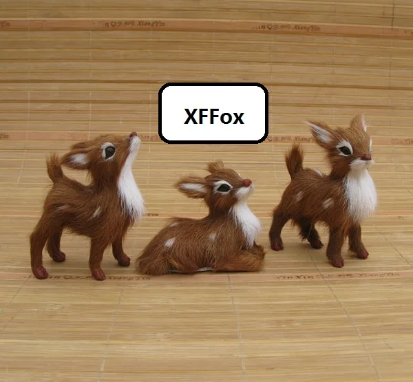 3 шт./набор пластиковые и маленькие куклы олени|Статуэтки миниатюры| |