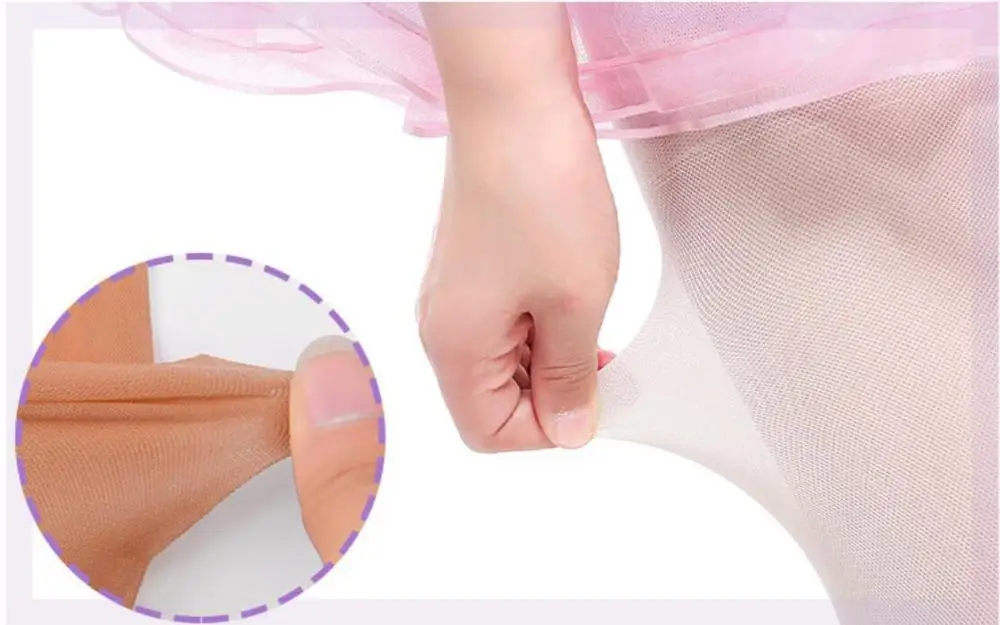 Ультратонкие однотонные колготки для девочек 2-15 лет высококачественные дышащие