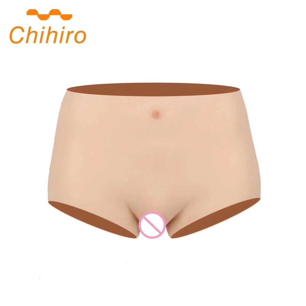 Silicone Realistic Fake Vagina Panties Pussy Underwear Artificial Lift Hip for Crossdresser Shemale Transgender Cosplay