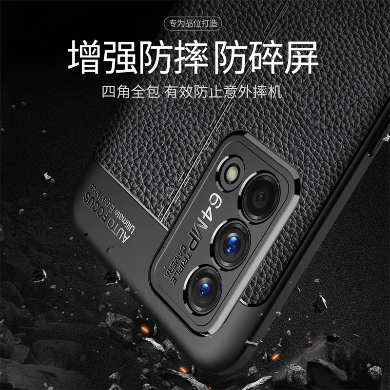For OPPO K9 5G Cover Case For OPPO K9 5G Cover Fundas Shockproof TPU Soft Leather Phone Bumper For OPPO K9 5G