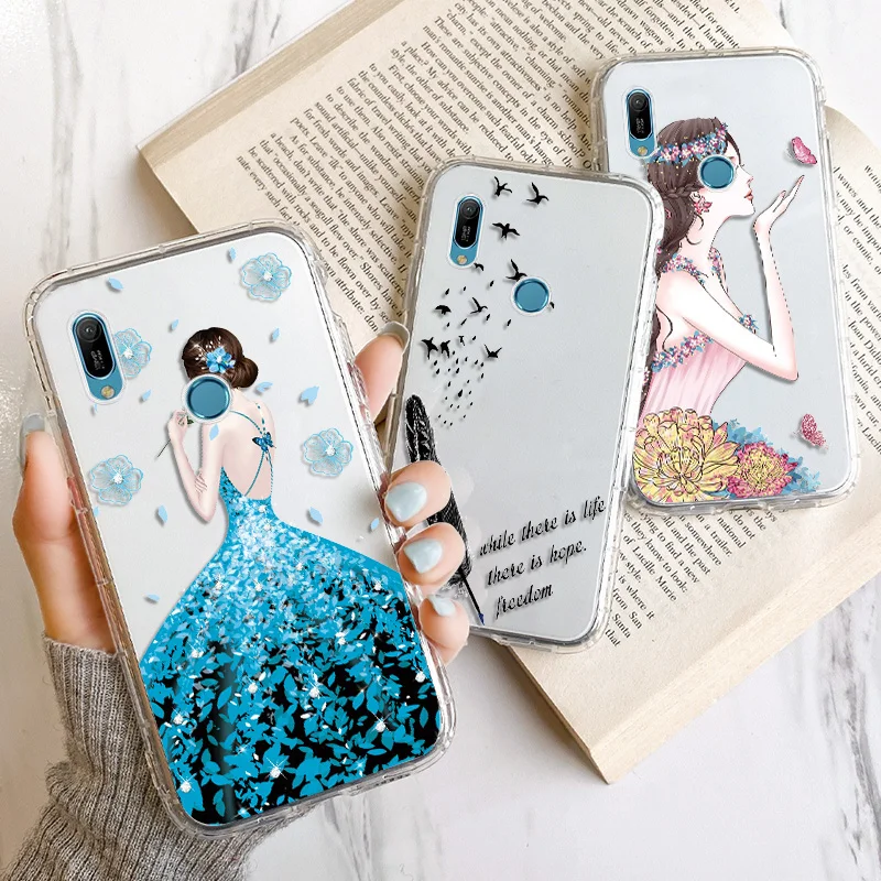 

Transparent Case For Huawei Honor 8A 9S 9C 7A Case Painted On Huawei Y7p Y6p Y5p Y6 2019 Y5 Prime P40 Lite E Silicone Back Cover