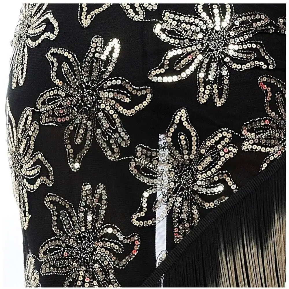 Пикантные вышивка танец живота хип шарф набедренные повязки для танца Для женщин