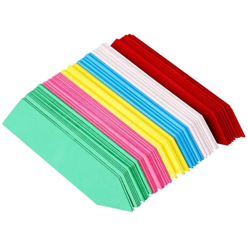 

600 Pcs 4 Inches Plant Labels 6 Colors Plastic Waterproof Plant Tags Nursery Garden Labels Pot Marker Garden Stake Tags
