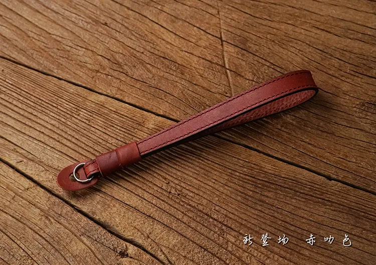 Mr. stone ручной работы из натуральной кожи ремешок для камеры - Цвет: Red sandalwood color