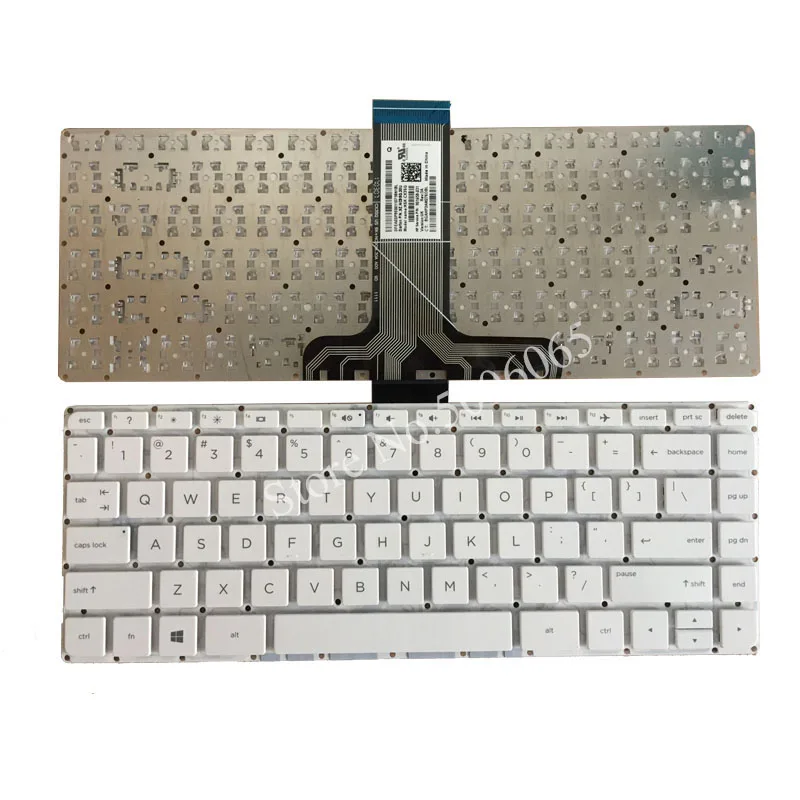Белая клавиатура для ноутбука HP Pavilion x360 13-S 13-s000 13t-s000 13-s100 13-s200 901658-251 без рамки |