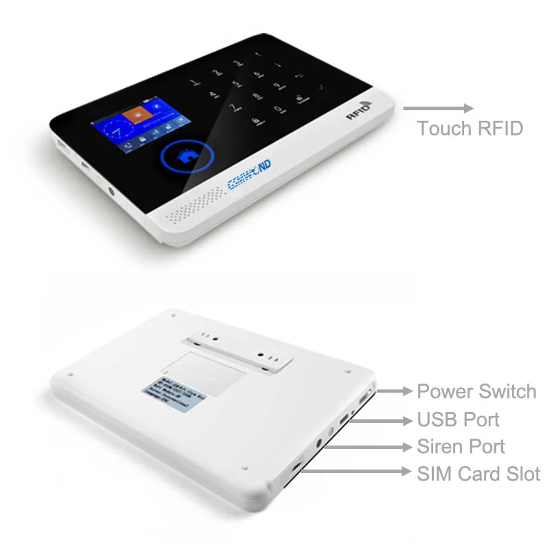 Wi-Fi GSM приложение RFID беспроводной домашней безопасности gsm сигнализация сенсорная клавиатура 433 МГц Дверной Детектор инфракрасный датчик сигнализации PG-103 W2B