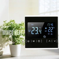 lcd touch screen smart thermostat temperature controller back light smart electric floor heating thermostat for home bedroom