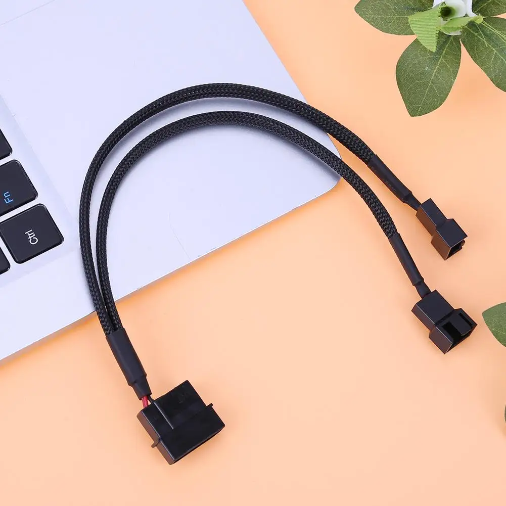 

4-контактный IDE Molex в 2-портовый 3-контактный/4-контактный кулер, охлаждающий вентилятор, кабель питания сплиттера