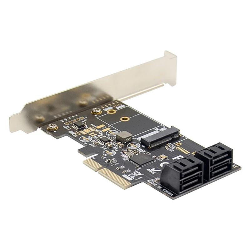 

PCIE SATA3.0 & M.2 Key B High Speed Expansion Card JMB585 Chip Conversion Card