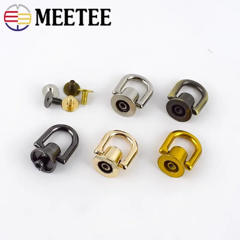 10 шт. d-образная сумка с ручками цепной крюк боковой зажим винт для ногтей