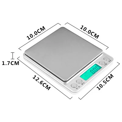 

Kitchen Scale Baking Flour Small Food Scale Accurate LCD Plastic Battery Balance Cuisine Household Measuring Supplies ED50LJ