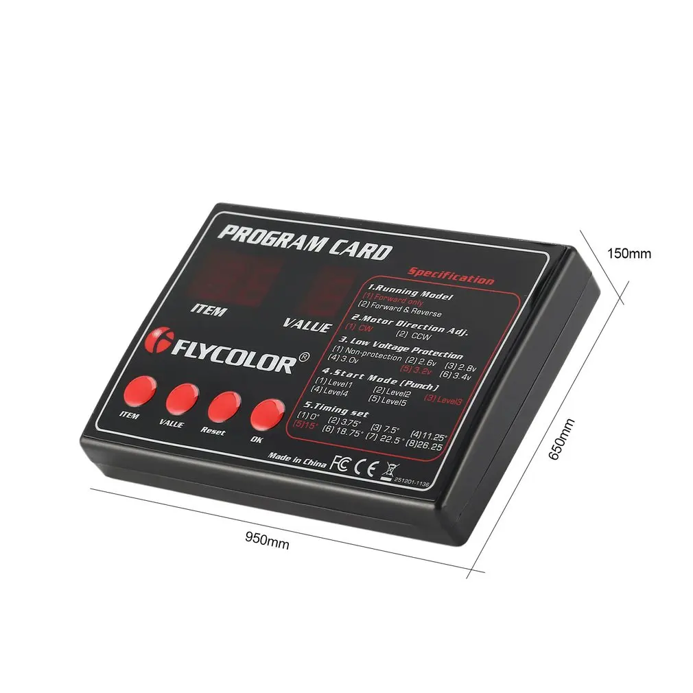 

Original FLYCOLOR Fly Monster Programing Card for Remote Control RC Boats Ship Flycolor ESC Electronic Speed Controller