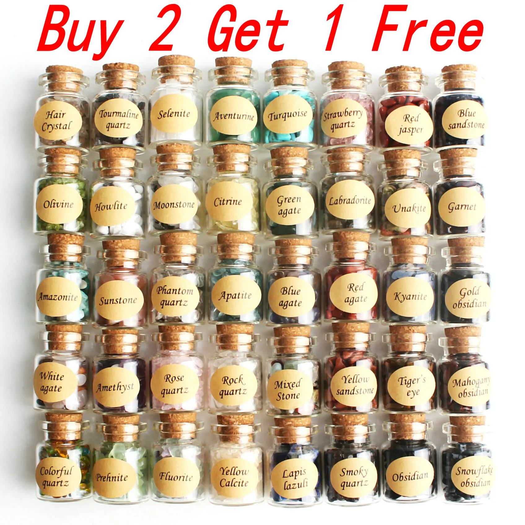 1 шт. стеклянная бутылка из натурального камня|Камни| |